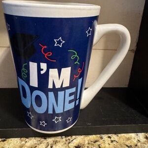 Graduation Celebration Mug - Blue and White